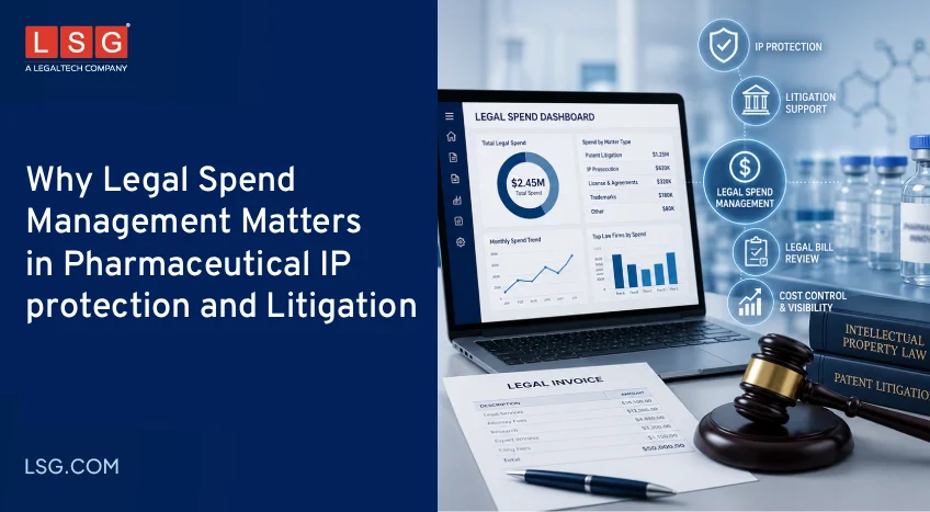 Legal spend management solutions supporting pharmaceutical intellectual property protection and litigation cost control through enterprise legal management and legal bill review.